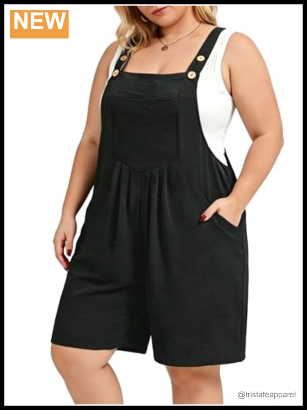 Plus Size Rompers for Women Short Overalls Jumpsuit Adjustable Straps Sleeveless